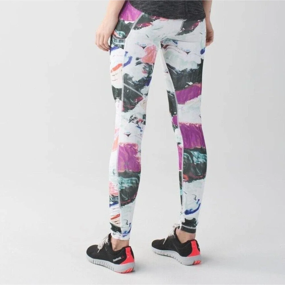 Lululemon Pants Size 4 Speed Tight III All Full-On Luxtreme Pigment Wave - Picture 2 of 7